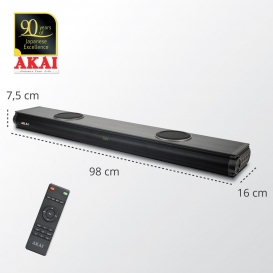 More about AKAI Soundbar 2.2 Kanal mit 2 integrierten Subwoofer mit Air Tube USB AUX