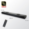 AKAI Soundbar 2.2 Kanal mit 2 integrierten Subwoofer mit Air Tube USB AUX