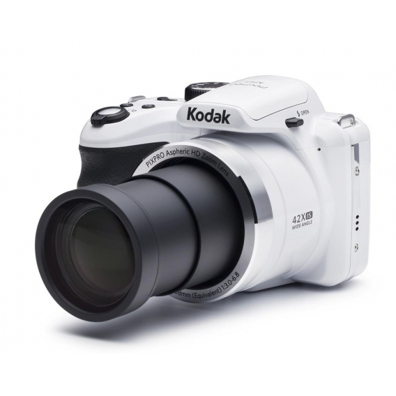 KODAK AZ421 Digitalkamera - 42-facher optischer Zoom - 24 mm Weitwinkel - 3-LCD-Bildschirm - 16 MP - Weiß