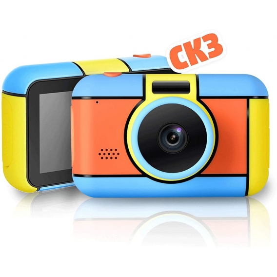 Mini Digital Kamera,  5MP Kinderkamera Videokamera mit 2.4’’ Bildschirm und Speicherkarte, Spielzeug und Geschenk für Kinder übe