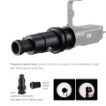 Projektionsvorsatz mit SA-01 85-mm-Objektiv Kompatibel mit LED-Videolicht mit Godox S30-Fokussierung