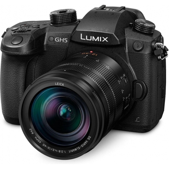 Panasonic Lumix DMC-GH5 + Leica 12-60mm F2.8-F4.0, 20,3 MP, 5184 x 3888 Pixel, Live MOS, Full HD, Touchscreen, Schwarz