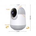 1080P Smart WiFi-Kamera Indoor-Wireless-ueberwachungskamera 355¡ã drehbare Auto-Tacking-Zwei-Wege-Talk-Nachtsicht-Bewegungserken