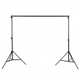Andoer Fotografie-Kit 2 * 3 Meter Einstellbare Aluminiumlegierung Hintergrundstaender Fotohintergrundhalterung mit Schwarz-Weiss