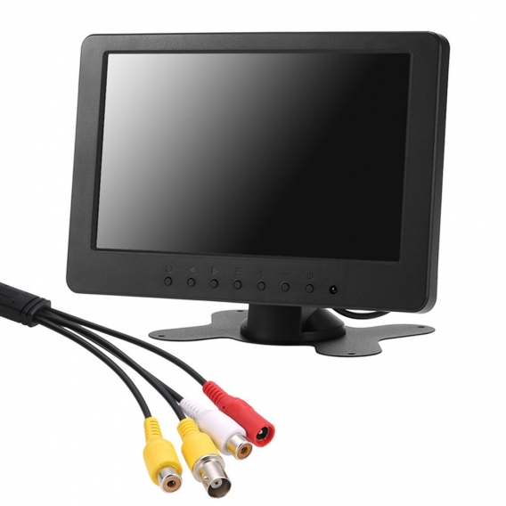 S701 7-Zoll-TFT-LCD-Monitorbildschirm 16: 9 1024 * 600 BNC AV-Video-Audio für PC-Sicherheit VCD DVD EU-Stecker