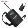 K & F CONCEPT M-8 UHF Wireless Lavalier Ansteckmikrofonsystem mit Sender Empfaenger Empfaenger Unidirektionales Mikrofon fuer DS