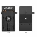 Andoer Camera DV-Akku Netzteil-Montageplattenadapter mit 1/4 Zoll Schraube fuer Blackmagic Cinema Pocket-Kamera BMPCC 4K Ersatz 