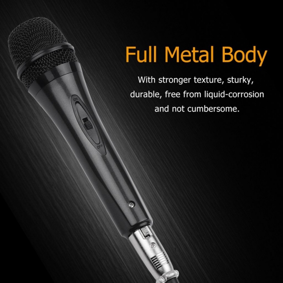 Handheld Wired Dynamic Microphone Accurate Cardioid Pickup Abnehmbare Multifunktionsfunktion fuer Vokalakustikinstrumente Studio