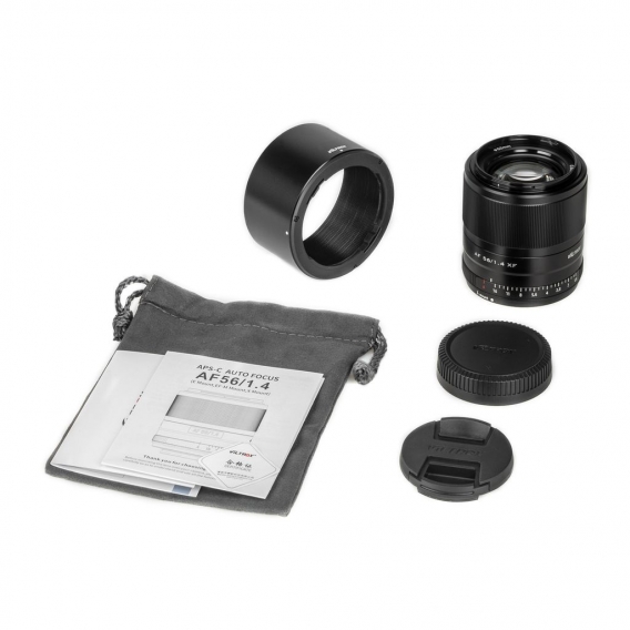 Viltrox AF 56 / 1.4 XF 56 mm F1.4 Autofokus-Portraetobjektiv mit grosser Blende APS-C-Format Unterstuetzung Eye-AF Leichter Ersa