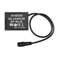 Andoer 5V USB zu NP-W126 Dummy-Akku DC-Koppleradapter Kompatibel mit Fuji-Kameras X-A1 / X-A2 / X-A3 / X-E1 / X-E2 / X-M1 / X-Pr