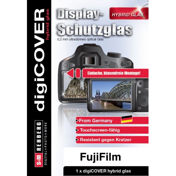 digiCOVER Hybrid Glas Displayschutz Fujifilm X-100T