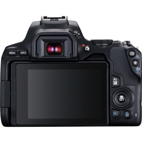 Canon EOS 250D + EF-S 18-55mm f/4-5.6 IS STM, 24,1 MP, 6000 x 4000 Pixel, CMOS, 4K Ultra HD, Touchscreen, Schwarz