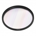 77-mm-Rainbow-Streak-Objektivfilter Spezialeffekte Anamorphotischer optischer Glasfilter fuer DSLR-Kameras