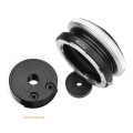 FOTGA Metall Tilt-Objektiv-Mount-Adapter-Ring Kompatibel mit Nikon F-Mount-Objektiv Ersatz fuer Panasonic G10 / G3 / GH2 / GF5 /