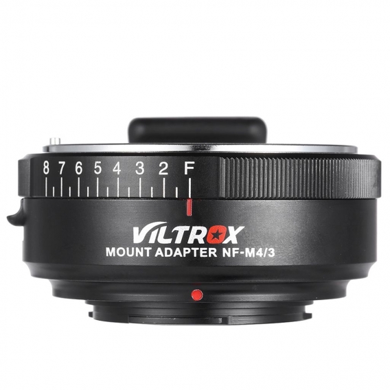 VILTROX NF-M4 / 3 Mount Adapter Ring fuer Nikon G / F / AI / S / D-Typ Objektiv bis M4 / 3 Mount-Kamera fuer Panasonic GF1 / GF2