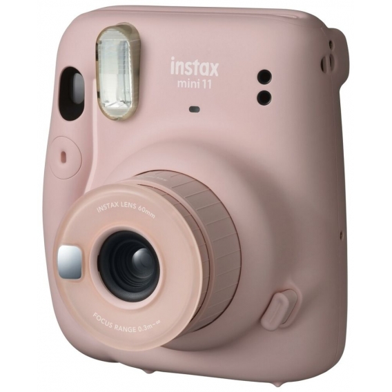 Fujifilm Instax Mini 11 Sofortbildkamera blush-pink Kamerablitz Fujinon-Objektiv