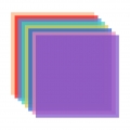 Andoer 8 Farben / Set Transparenter Gel-Beleuchtungsfilter 30 * 30 cm / 12 * 12 Zoll Farbige Overlays Getoente Korrekturgele Lic