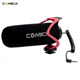 More about COMICA CVM-V30 LITE Mikrofon mit Super-Niere Polar Muster Cold-Schuh-Design Kondensator MIC fuer Smartphone-Kamera Rot