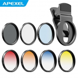 More about APEXEL APL-52UV-7G 7-in-1-Objektivfilter-Kit 52-mm-ND32-Filterobjektiv CPL-Objektiv 6-Punkt-Sternfilter 52-mm-Rot / Blau / Gelb 
