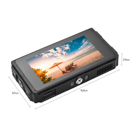 Fotga E50S 4K On-Camera-Feldmonitor 5-Zoll-IPS-Touchscreen 2500nits mit HDMI 3G-SDI 3D-LUT-USB-Upgrade fuer DSLR-Kamera-Camcorde