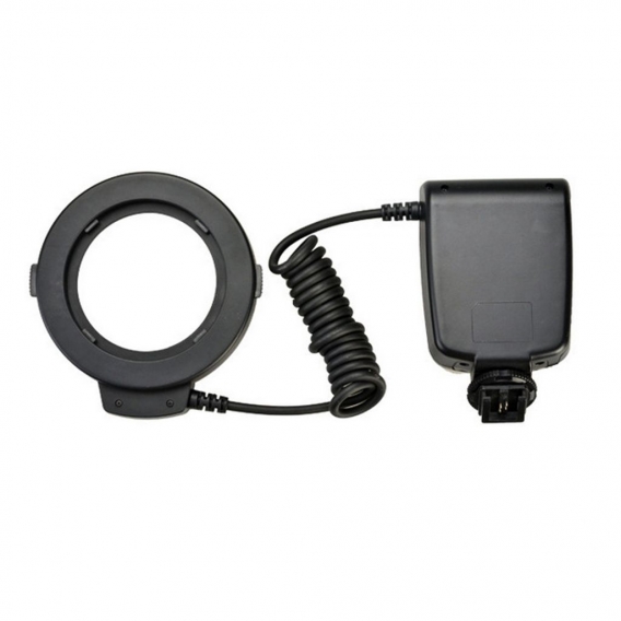 Makro-LED-Rundblitzpaket mit 8 Adapterringen Kompatibel mit der Canon Nikon Pentax Olympus Panasonic DSLR-Kamera
