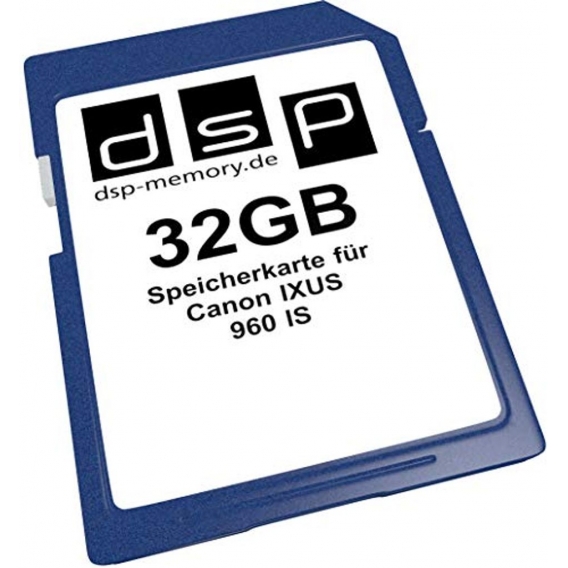 DSP Memory Z-4051557368125 32GB Speicherkarte für Canon IXUS 960 is
