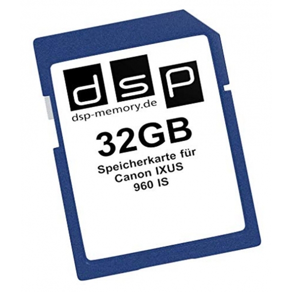 DSP Memory Z-4051557368125 32GB Speicherkarte für Canon IXUS 960 is