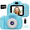 32G Kinder Kamera,Mini wiederaufladbare Kinder Digitalkamera,8MP HD Video 2 Zoll Bildschirm für Kinder