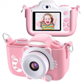 More about Kinder Kamera, Digital Fotokamera Selfie und Videokamera mit 12 Megapixel/ Dual Lens/ 2 Inch Bildschirm/ 1080P HD, Geburtstagsge