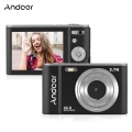 Andoer Mini-Digitalkamera 44MP 2,7K 2,88-Zoll-IPS-Bildschirm 16-fach Zoom-Selbstausloeser 128 GB Gesichtserkennung