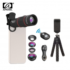 More about APEXEL APL-T18XBZJ5 Telefoto 4 in 1 Handy Objektiv Universal Kit Kameraobjektiv mit Stativ