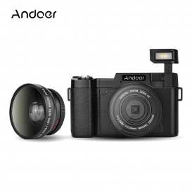More about Andoer CDR2 1080P 15fps Full-HD-24MP Digitalkamera 3.0 "Drehbare LCD-Bildschirm Anti-Shake-4X Digital Zoom Built-in einziehbare 