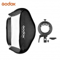 Godox 60 * 60 cm / 24 * 24 Zoll Flash-Softbox-Diffusor mit S2-Halterung Bowens-Tragetasche fš¹r Flash Speedlite Kompatibel mit G