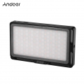 Andoer Portable RGB LED-Videoleuchte Panel Dimmbar 2500K-8500K Mini-Taschenkamera Fš¹lllicht mit OLED-Bildschirm 360 Farben 9 Sp