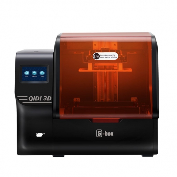 QIDI® S-box UV LCD Harz 3D-Drucker 215 * 130 * 200 mm Bauvolumen mit verbessertem Matrix-UV-Modul/großer Harzbehälterkapazität/h