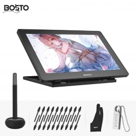 More about BOSTO 16HD 15,6-Zoll Grafiktablett unterstützt kapazitiven Touchscreen 8192 Druckstufe mit geringem Verbrauch und interaktivem S