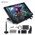 BOSTO BT-16HD 15,6 Zoll HD IPS Pen Display Stift Grafiktablett  Grafikmonitor Display Drawing Tablet für Fernunterricht Home-Off