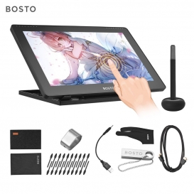 More about BOSTO 16HDT 15,6-Zoll Grafiktablett mit Touchscreen-Funktion unterstützt kapazitiven Touchscreen 8192 Druckstufe mit geringem Ve