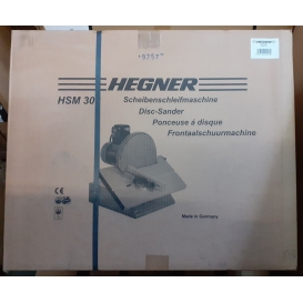 More about Hegner Scheibenschleifmaschine HSM 300 schwenkbarer Schleiftisch für Holz, Kunststoff, Metall 6400000 Orange
