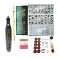 108Pcs Elektrischer Gravierstift DIY Gravierwerkzeug-Kits Für Metall Glas Keramik Schwarz Farbe Schwarz