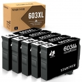 5x Schwarz 603XL Druckerpatronen Kompatibel für Epson 603 XL für Epson Expression Home XP-3100 XP-4100 XP-2100 XP-2105 XP-3105 X