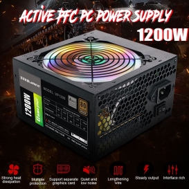 More about 1200W Active ATX 12V 2.31 PFC Desktop Gaming PC Netzteil 8PIN+2x6PIN Silent Fan