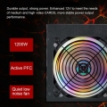 1200W Active ATX 12V 2.31 PFC Desktop Gaming PC Netzteil 8PIN+2x6PIN Silent Fan