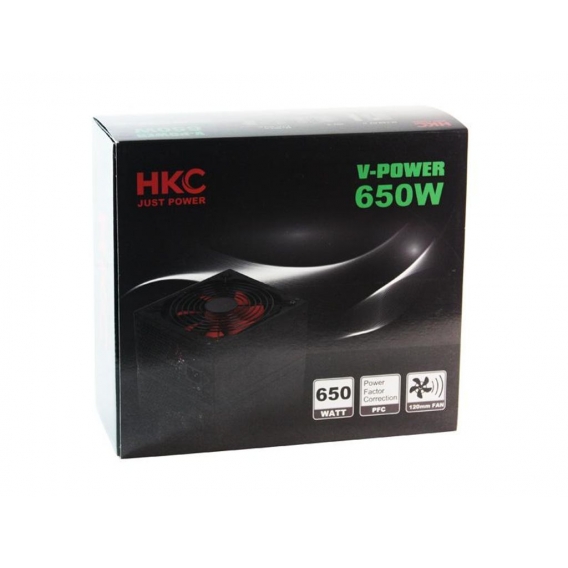 HKC V-Power 650 Watt ATX Netzteil PFC + 120mm FAN