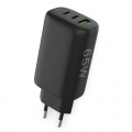 Fontastic Prime Netzteil GaNto Type-C PD + USB-A FC3 GaN 65W Power Delivery, Fast Charge 3, max.3.25A, schwarz