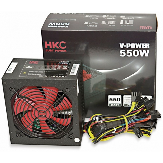 HKC V-Power 550 Watt ATX Netzteil PFC + 120mm FAN