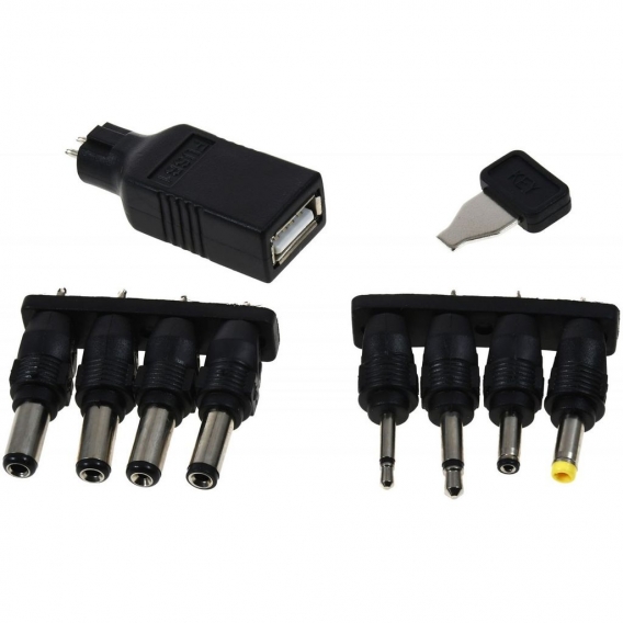 Universal-Netzteil inkl. 1 USB- und 8x DC-Adapter 3V-12V 12W 1A