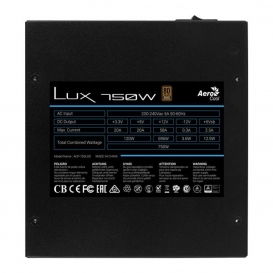 More about AEROCOOL ADVANCED TECHNOLOGIES LUX750 power supply unit 750 W 20+4 pin ATX Black - ATX
