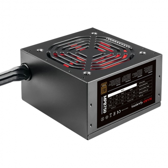 Mars Gaming MPB750 power supply 750 W 20+4 pin ATX ATX Black, Red
