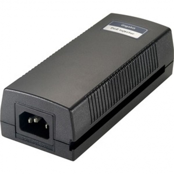 LevelOne Gigabit PoE Injektor - 30W - Gigabit Ethernet - 10,100,1000 Mbit/s - 100 m - Schwarz - PoE - Leistung - FCC Part 15 - C